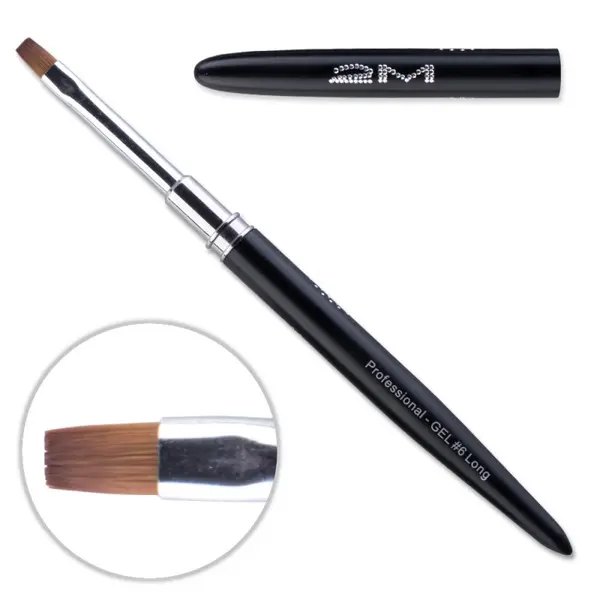 Pensula gel 2M Black Long nr. 6