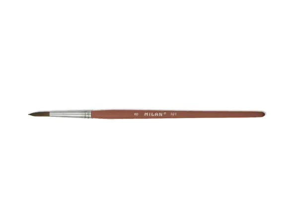 Pensula rotunda pentru acuarela si tempera din par de ponei Milan – 101/6