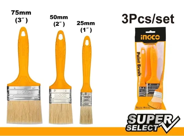 Pensula Super Select Set 3buc INGCO CHPTB7860301
