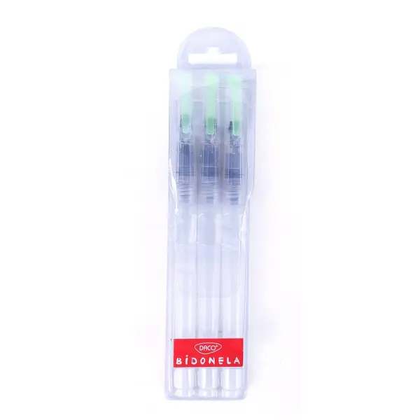 Pensule cu rezervor, 3buc/set, varf plat, Daco