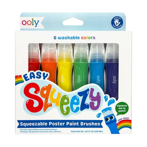 Pensule cu vopsea lichida Easy Squeezy - Set de 6