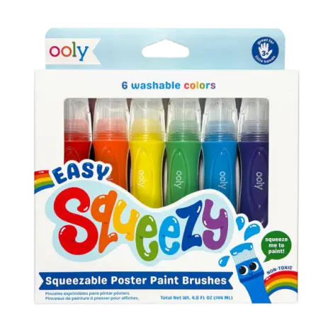 Pensule cu vopsea lichida Easy Squeezy - Set de 6