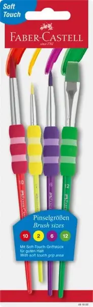 Pensule Soft Touch 4buc/set Faber-Castell Pensule Soft Touch 4buc/set Faber-Castell