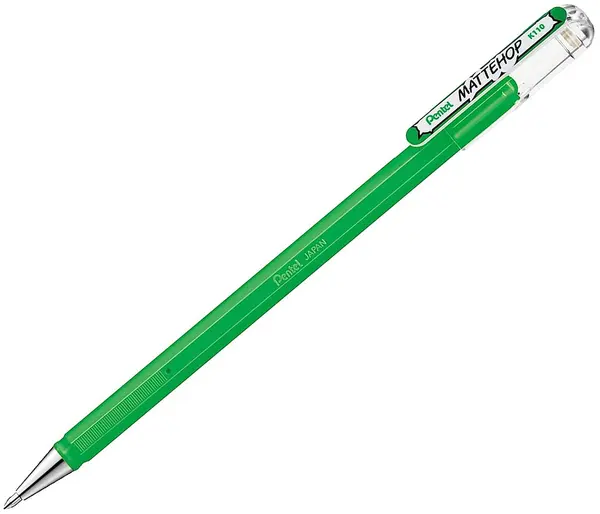 Pentel Mattehop Roller - Verde, 1.0 mm