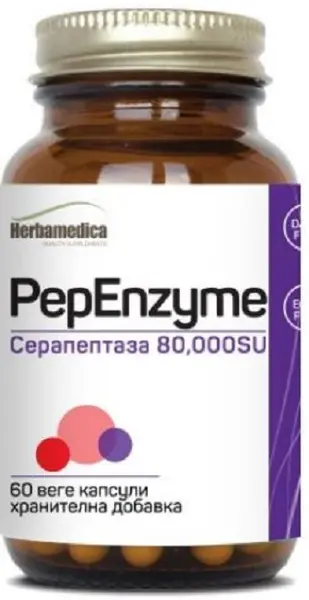 PepEnzyme, 60 capsule vege, Herbamedica