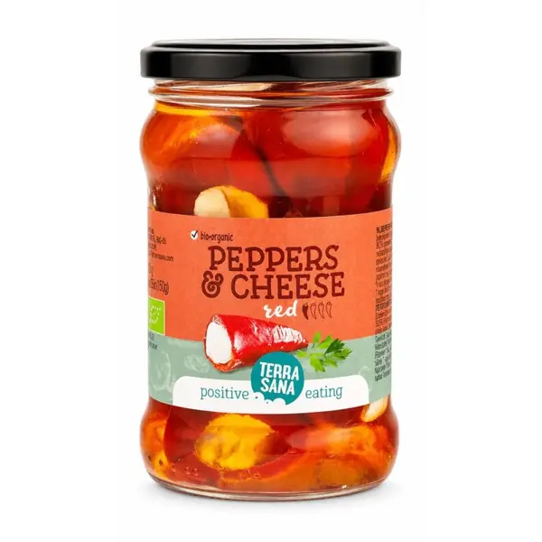 Peperoni Umpluti cu Branza de Oaie si Capra Biogast, Bio, 270 g