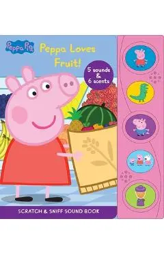 Peppa Pig: Peppa Loves Fruit Scratch & Sniff Sound Book - Pi Kids