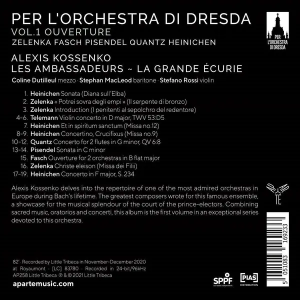 Per l'Orchestra di Dresda | Les Ambassadeurs, La Grande Ecurie, Alexis Kossenko