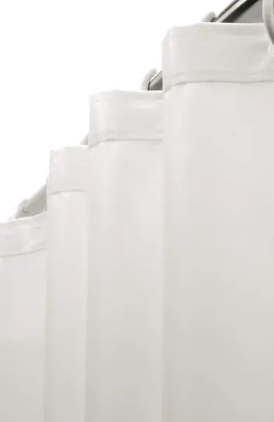 Perdea de dus, universala, 120 cm, cu 8 ochiuri, alb mat, Deante