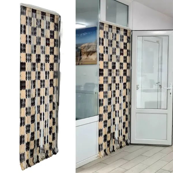 Perdea din plastic impotriva mustelor, prindere cu sina, 200 x 90 cm