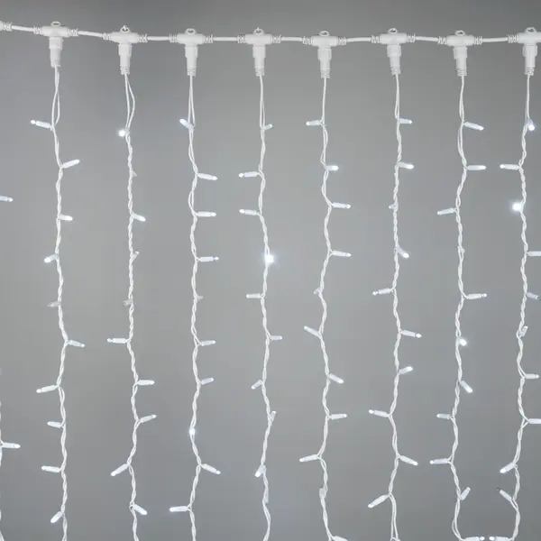 Perdea Luminoasa 494 LED-uri Alb Rece