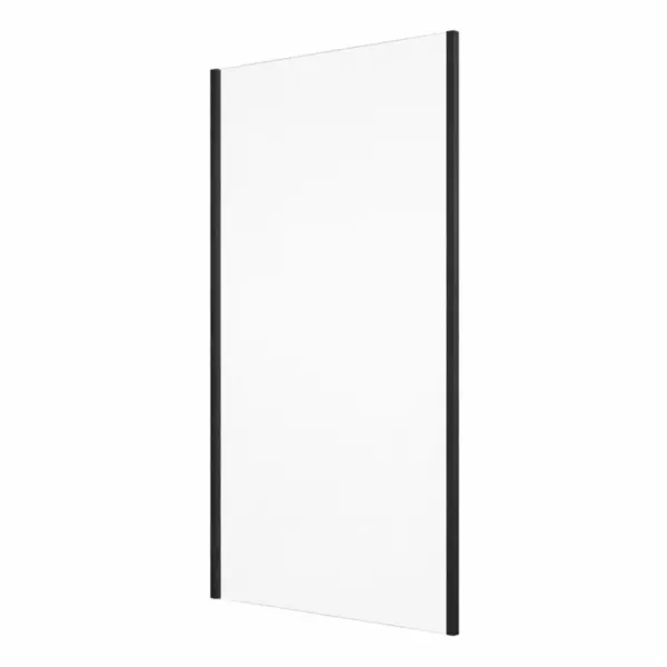 Perete dus 120x200 cm, sticla securizata cu grosimea de 6 mm, profil negru mat, Ronal Divera