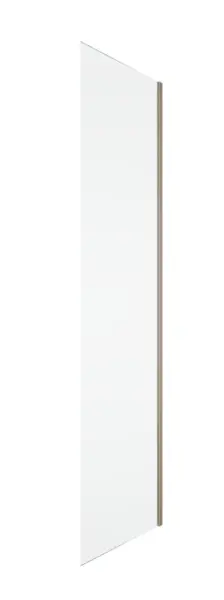 Perete dus 80x200 cm, champagne metal, grosime sticla 8 mm, tratament anticalcar, Ronal Oriana