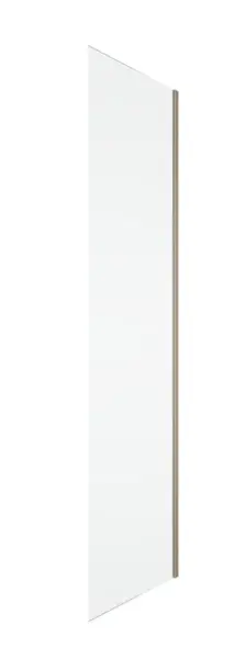 Perete dus 90x200 cm, champagne metal, grosime sticla 8 mm, tratament anticalcar, Ronal Oriana