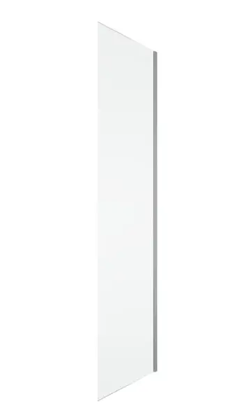 Perete dus 90x200 cm, crom, grosime sticla 8 mm, tratament anticalcar, Ronal Oriana