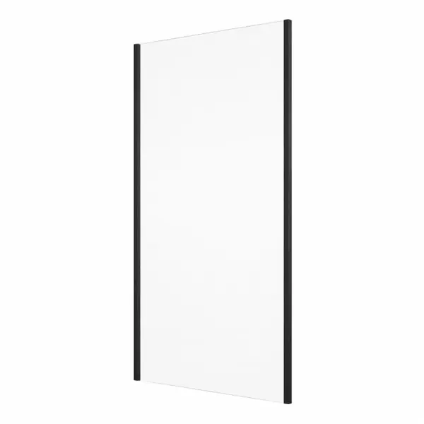 Perete dus 90x200 cm, sticla securizata cu grosimea de 6 mm, profil negru mat, Ronal Divera