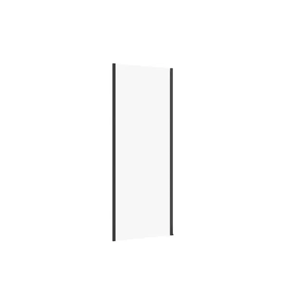 Perete lateral fix 80x195 cm Cersanit Larga profil negru
