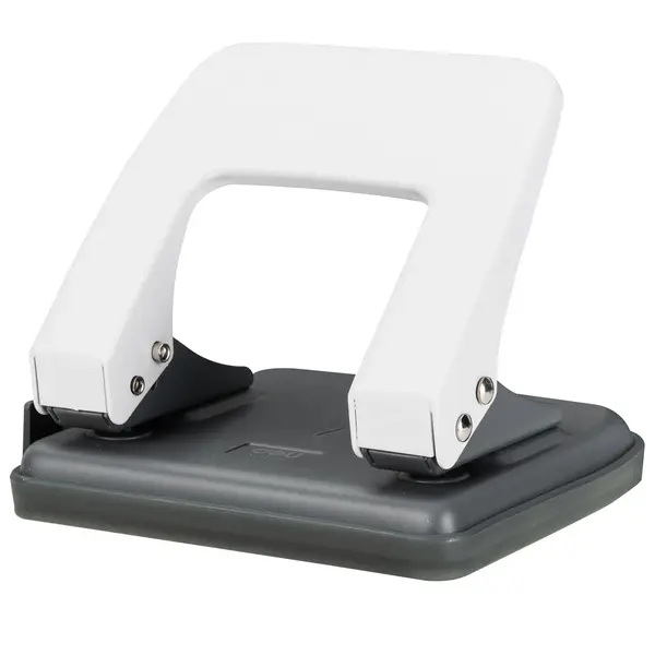 Perforator alb negru metalic 2 perforatii 20 coli Deli Perforator alb negru metalic 2 perforatii 20 coli Deli