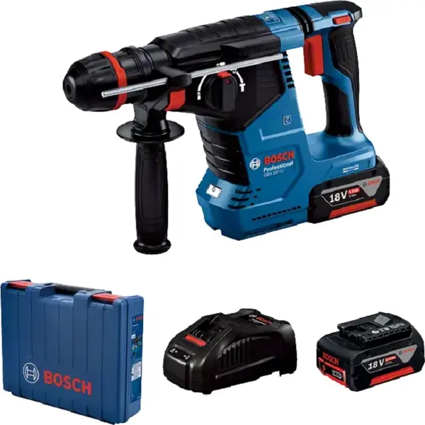 Perforator cu acumulator Bosch - Professional GBH 187-LI, 18V, 2х5Ah Li-Ion
