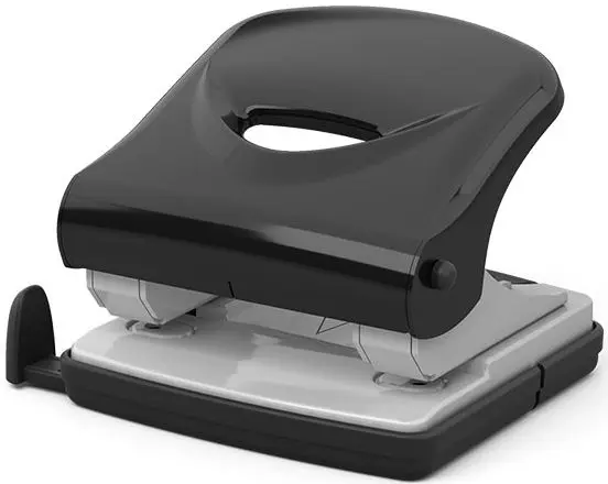 Perforator Erich Krause - U35, până la 35 foi, negru