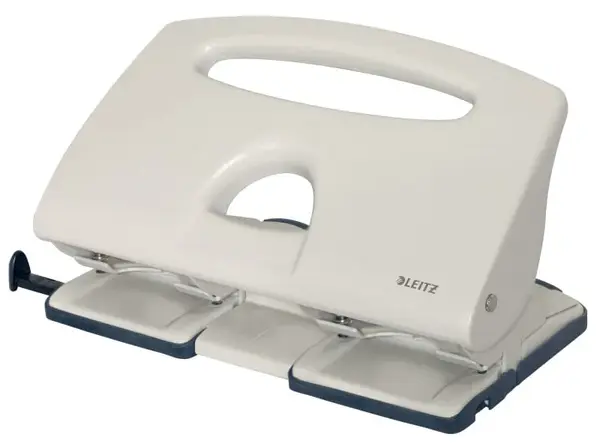 Perforator gri metalic 4 perforatii 40 coli Leitz Perforator gri metalic 4 perforatii 40 coli Leitz