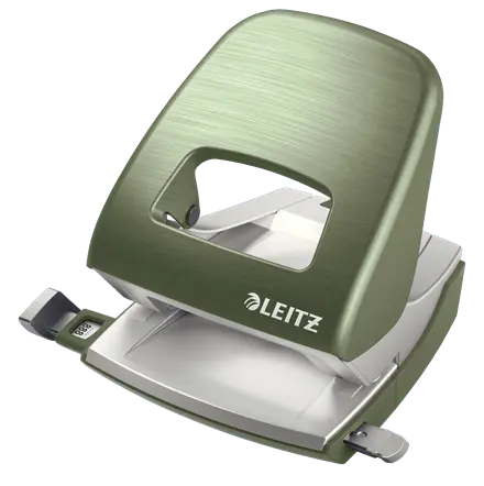 Perforator metalic 2 perforatii 30 coli diverse culori Leitz Perforator metalic 2 perforatii 30 coli diverse culori Leitz verde