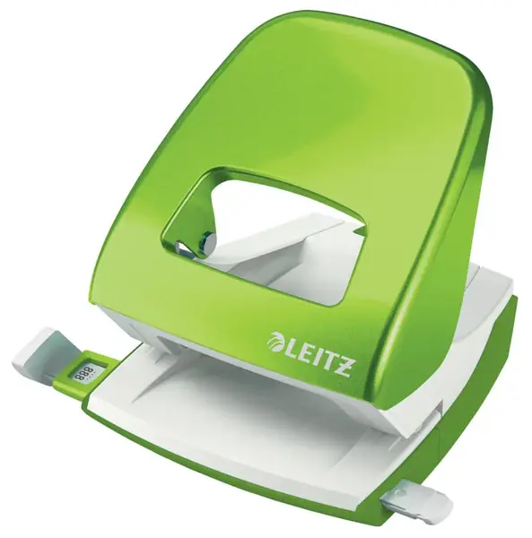 Perforator metalic 2 perforatii 30 coli Leitz diverse culori Perforator metalic 2 perforatii 30 coli Leitz diverse culori lime metalizat