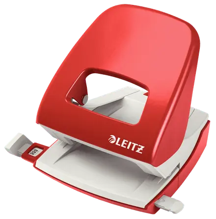 Perforator metalic 2 perforatii 30 coli Leitz diverse culori Perforator metalic 2 perforatii 30 coli Leitz diverse culori rosu