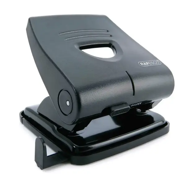 Perforator metalic 2 perforatii 30 coli Rapesco diverse culori Perforator metalic 2 perforatii 30 coli Rapesco diverse culori negru