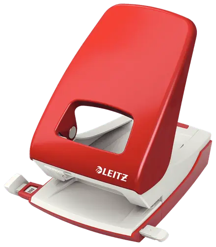 Perforator metalic 2 perforatii 40 coli Leitz diverse culori Perforator metalic 2 perforatii 40 coli Leitz diverse culori rosu