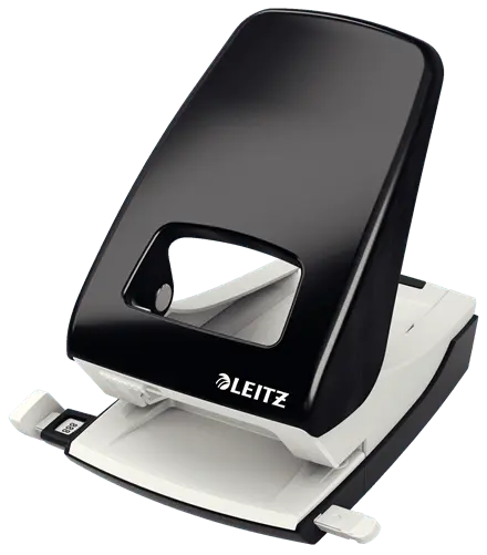 Perforator metalic 2 perforatii 40 coli Leitz diverse culori Perforator metalic 2 perforatii 40 coli Leitz diverse culori negru