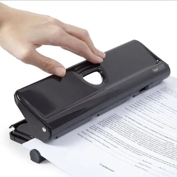 Perforator metalic 4 perforatii 22 coli Rapesco diverse culori Perforator metalic 4 perforatii 22 coli Rapesco diverse culori negru