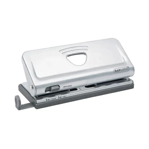 Perforator metalic 6 perforatii 10 coli Rapesco diverse culori Perforator metalic 6 perforatii 10 coli Rapesco diverse culori argintiu
