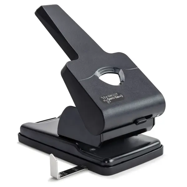 Perforator negru metalic 2 perforatii 50 coli Rapesco Perforator negru metalic 2 perforatii 63 coli Rapesco
