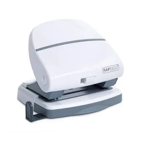 Perforator plastic Rapesco P30 alb