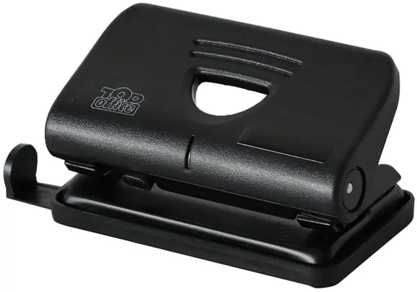 Perforator Top Office - pentru 15 coli, negru