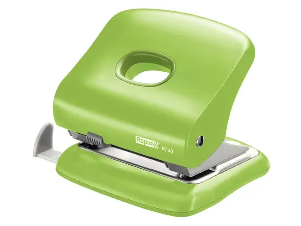 Perforator verde plastic 2 perforatii 30 coli Rapid Perforator verde plastic 2 perforatii 30 coli Rapid