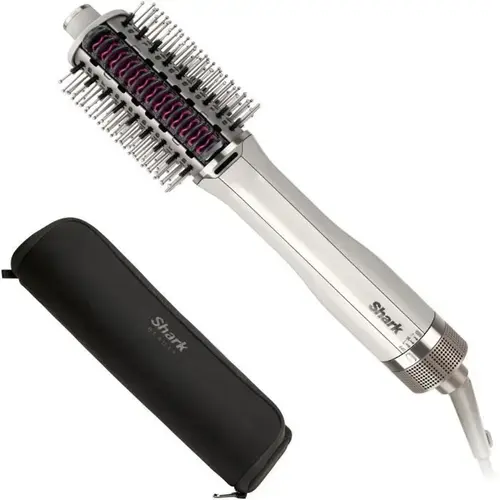 Perie cu aer cald Shark SmoothStyle HT212EU, 3 setari caldura, 900 W (Alb)