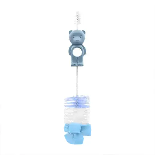 Perie de curatat biberoane, tetine si cani, Lorelli Light Blue
