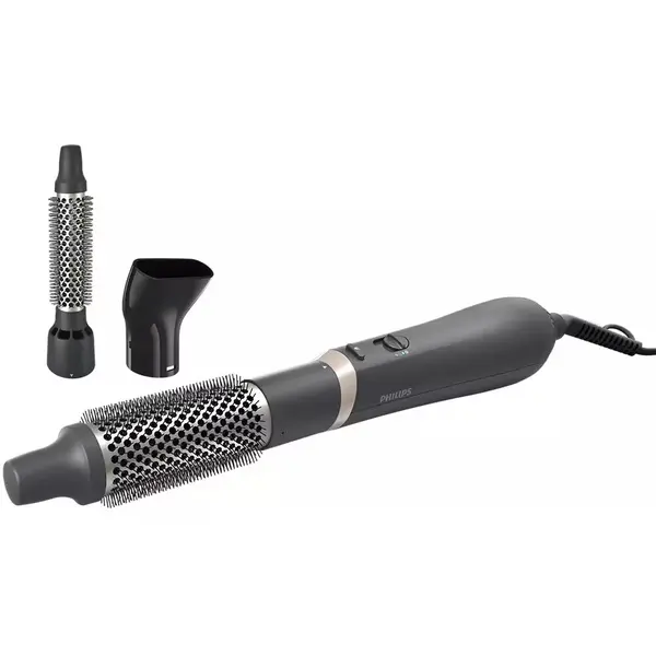 Perie de par Philips BHA301/00, 2 viteze, Gri inchis