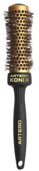 Perie de păr profesională Artero - Konik, 33 mm, negru/auriu