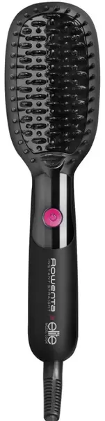 Perie electrica de indreptat parul Rowenta CF5712, 35 W, 210°C, Invelis ceramic, Functie de incalzire, Generator de ioni, Afisaj LED, Oprire automata (Negru)