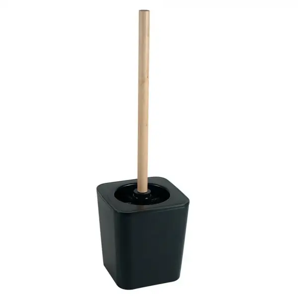 Perie pentru WC , Negru, Plastic, 38 cm