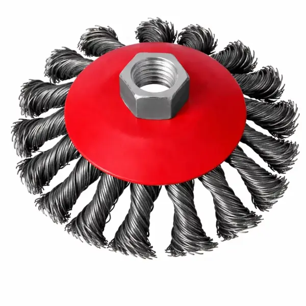 Perie rotativa cu sarma rasucita, 125 mm-pentru polizor unghiular