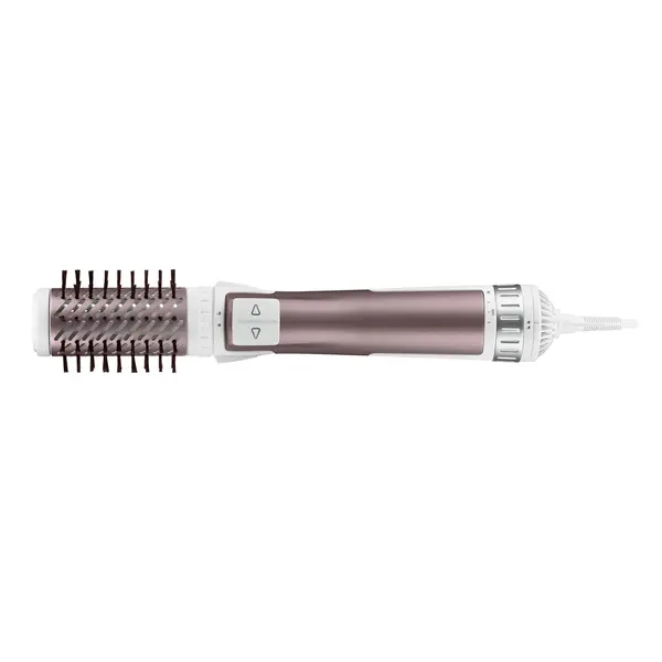 Perie rotativa Rowenta Brush Activ Premium Care CF9540F0, 1000W, 2 trepte, 2 viteze, ionizare, 2 perii, Cashmere Keratin, invelis ceramic, Roz