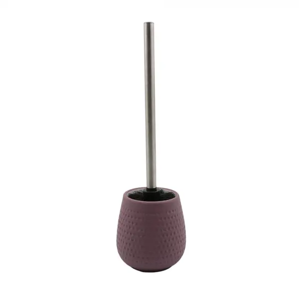 Perie WC , Ceramica cauciucata, Mov, 38 cm