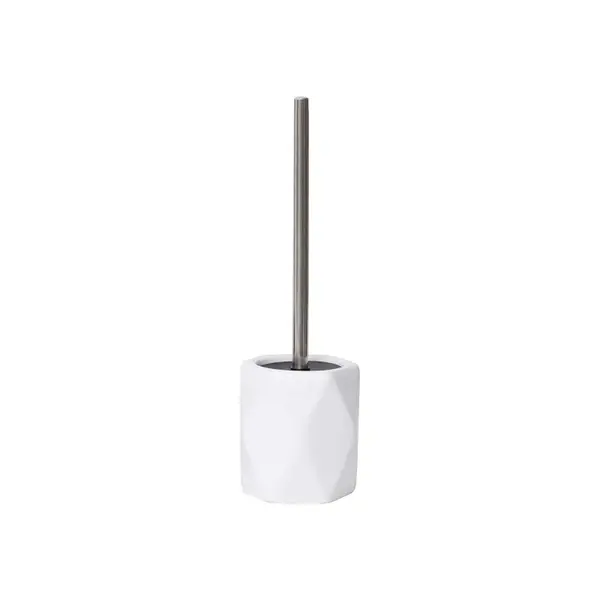 Perie WC din ceramica, alb, model Diamond,11x37 cm