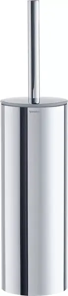 Perie WC Duravit D-Code 0099281000, pe podea, metal, Crom lucios