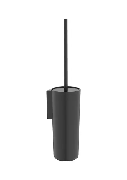 Perie WC Roca Sonata A817734NB0, montare pe perete, metal, mat, Negru