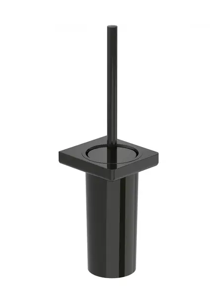 Perie WC Roca Tempo A817036CN0, montare pe perete, metal/plastic, lucios, Negru titan